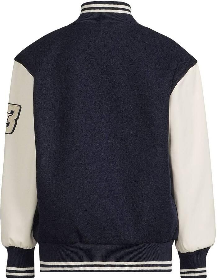 Me & My Monkey baseball jacket met tekst donkerblauw wit - Foto 2