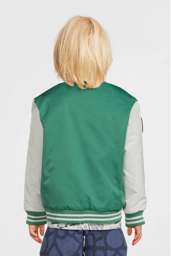 Me & My Monkey baseball jacket Paul groen Jas Jongens Polyester Ronde hals 104 - Foto 4