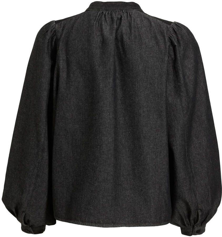 Me & My Monkey blouse Robin chambray grijs