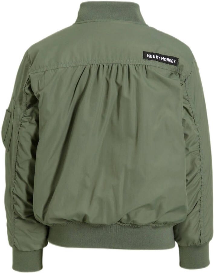 Me & My Monkey bomberjack zomer Melis groen Jas Meisjes Polyester Ronde hals 104
