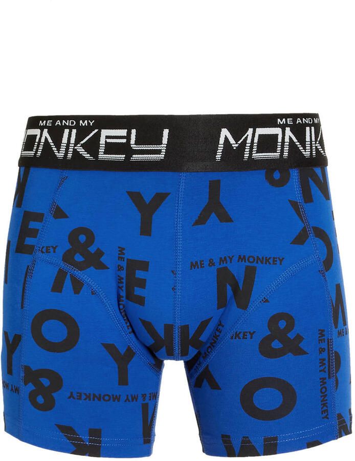 Me & My Monkey boxershort set van 2 army blauw Groen Jongens Stretchkatoen 104