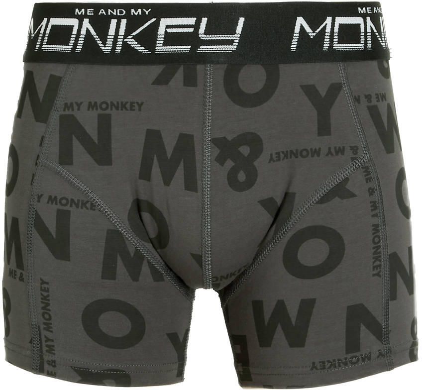 Me & My Monkey boxershort set van 2 army blauw Groen Jongens Stretchkatoen 104 - Foto 2