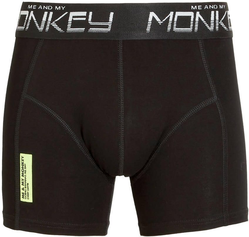 Me & My Monkey boxershort set van 3 blauw zwart donkerblauw Jongens Stretchkatoen 104