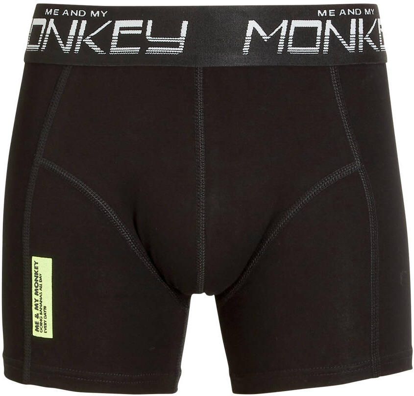 Me & My Monkey boxershort set van 3 zwart army Jongens Stretchkatoen 152