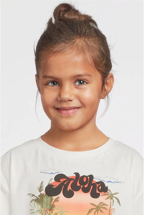 Me & My Monkey boxy T-shirt met printopdruk wit - Foto 2