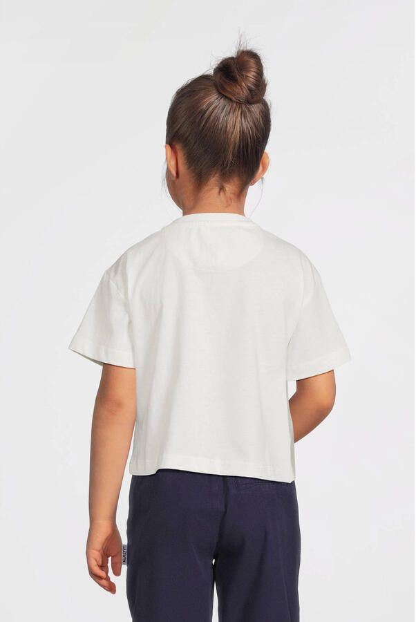 Me & My Monkey boxy T-shirt met printopdruk wit - Foto 5
