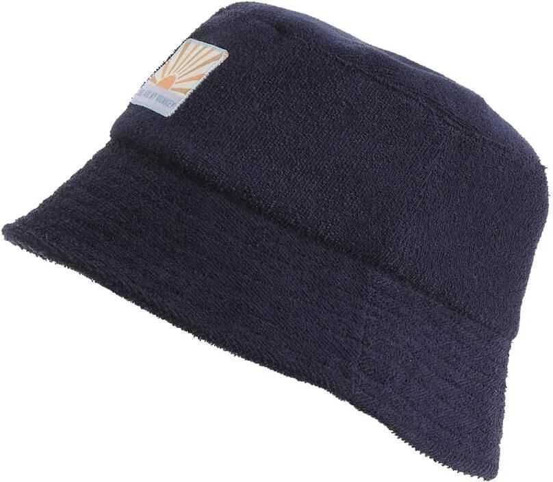 Me & My Monkey buckethat van badstof donkerblauw