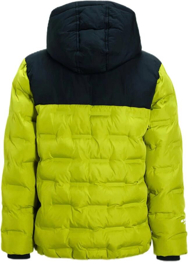Me & My Monkey gewatteerde heatseal puffer jas groen