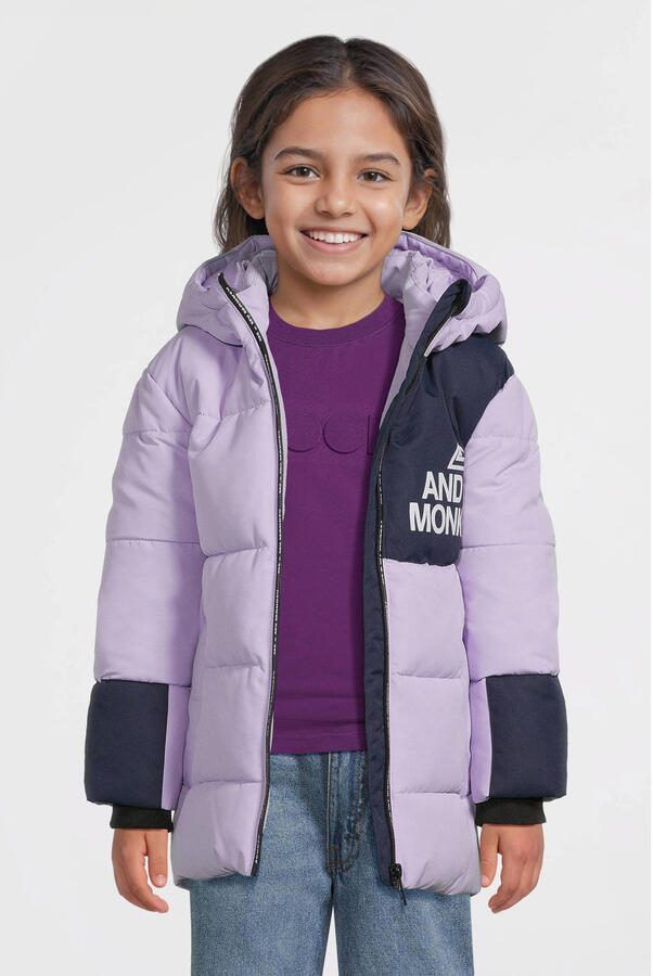 Me & My Monkey colourblock puffer jas - Foto 2
