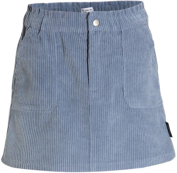 Me & My Monkey corduroy rok Rogan blauw