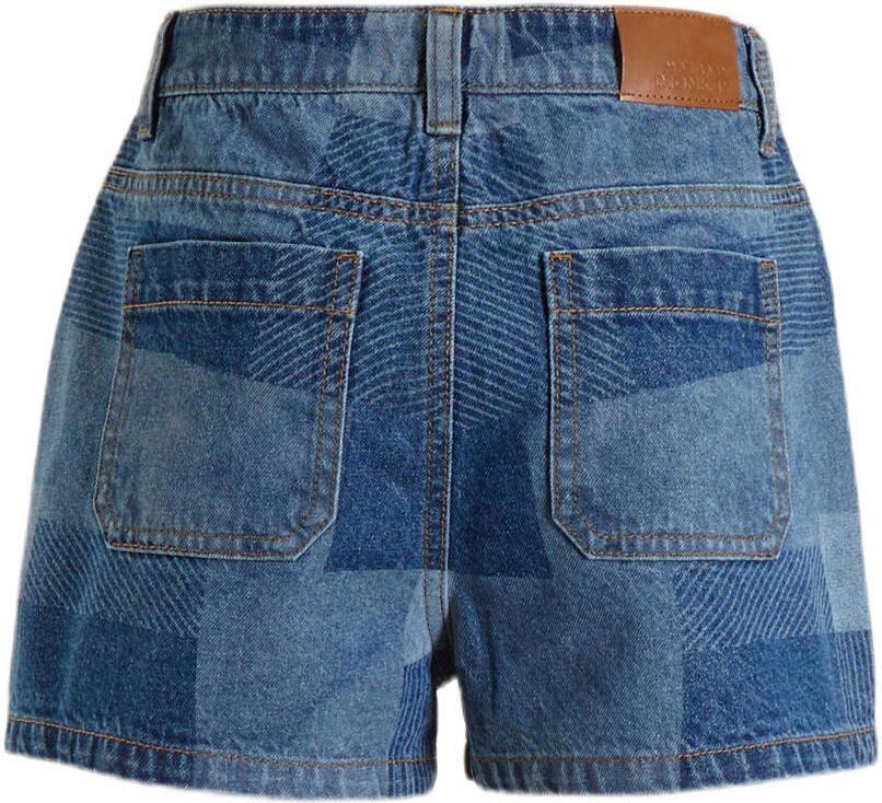 Me & My Monkey denim patchwork short Jill blauw - Foto 2