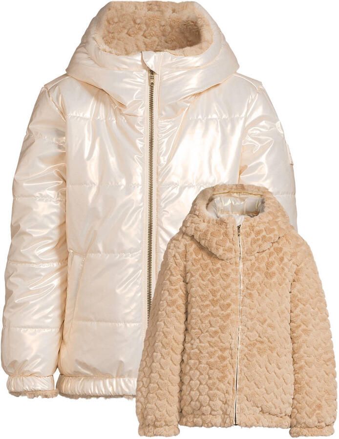 Me & My Monkey faux fur winterjas zand