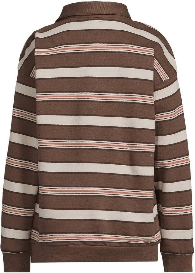 Me & My Monkey gestreepte sweater donkerbruin beige Trui Streep