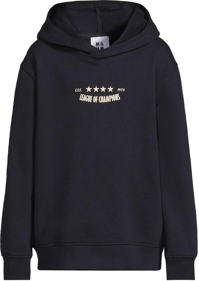Me & My Monkey hoodie met backprint donkerblauw