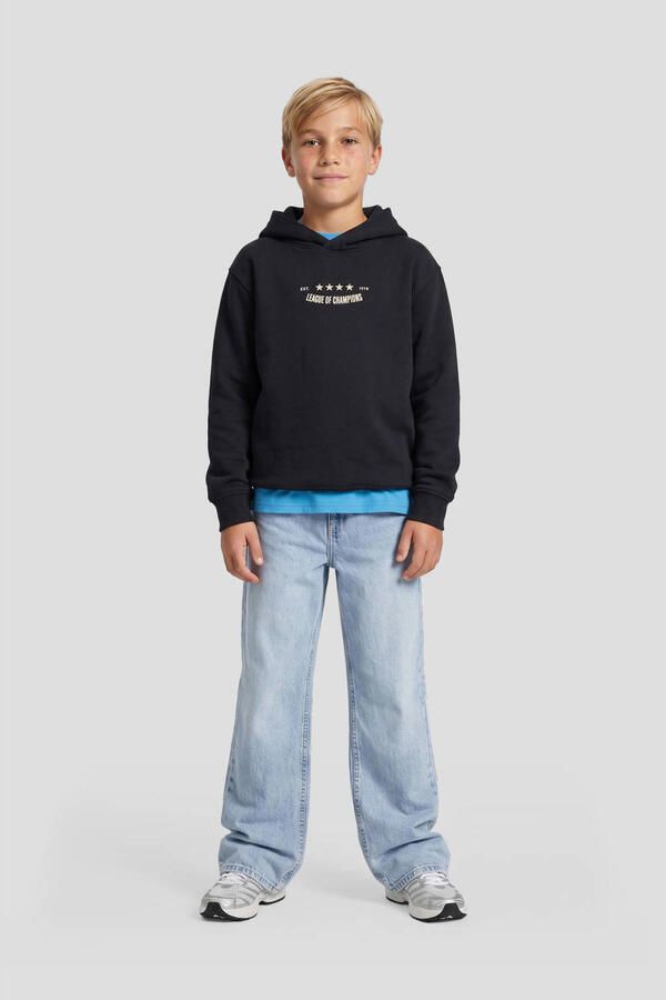 Me & My Monkey hoodie met backprint donkerblauw - Foto 2