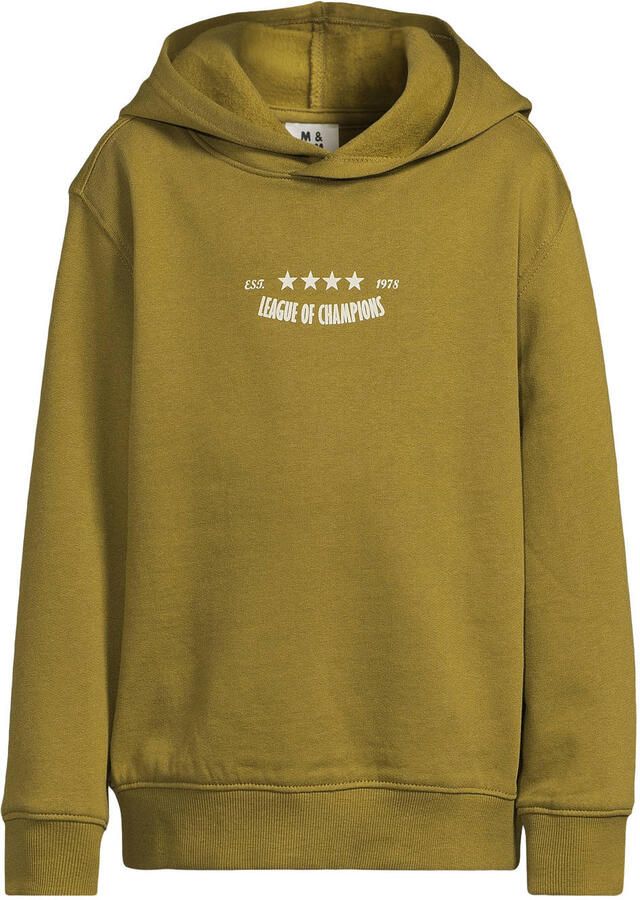 Me & My Monkey hoodie met backprint olijfgroen Sweater Jongens Katoen Capuchon - Foto 2