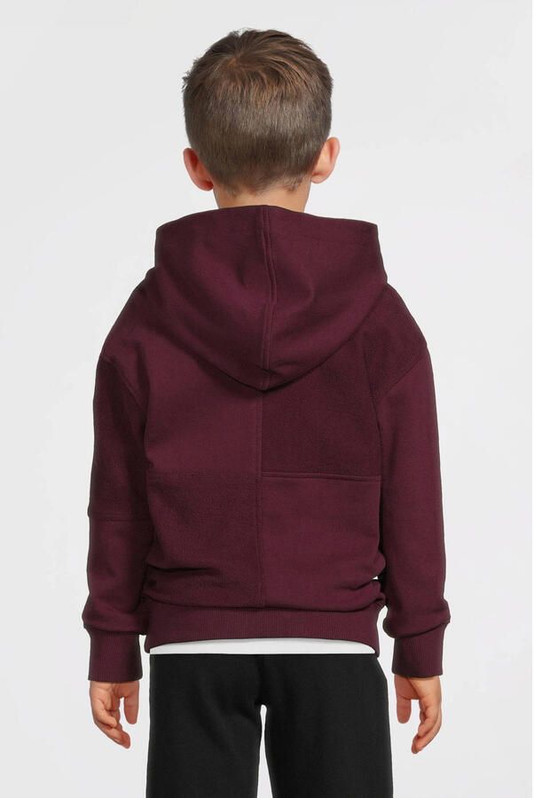 Me & My Monkey hoodie met patches bordeaux - Foto 4