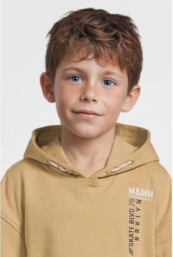 Me & My Monkey hoodie met printopdruk beige - Foto 2
