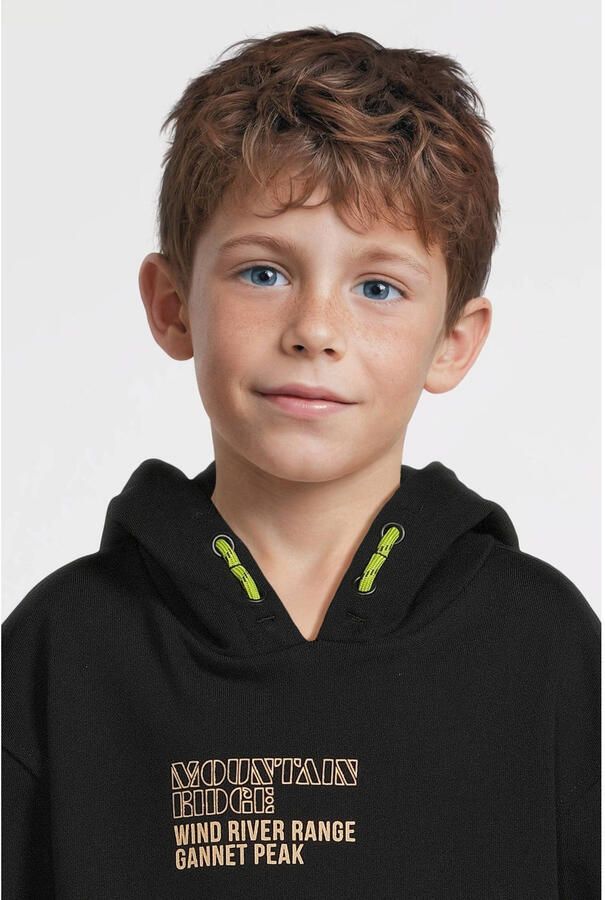 Me & My Monkey hoodie met printopdruk zwart - Foto 2