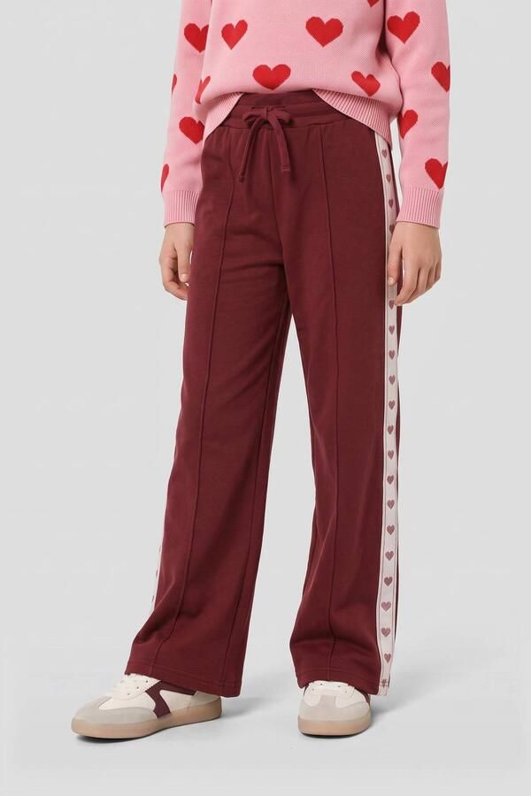 Me & My Monkey joggingbroek donkerrood Meisjes Sweat Effen - Foto 2