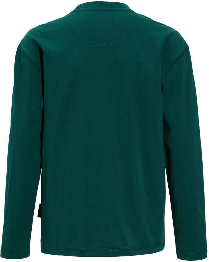 Me & My Monkey longsleeve met printopdruk donkergroen