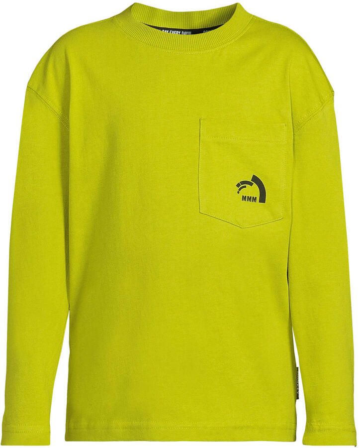 Me & My Monkey longsleeve met printopdruk limegroen
