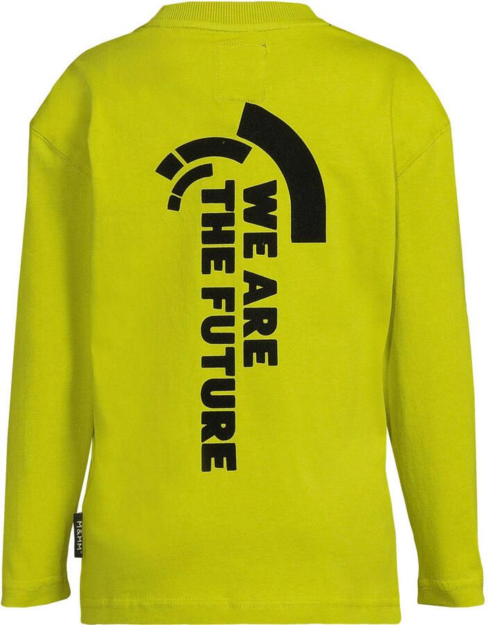Me & My Monkey longsleeve met printopdruk limegroen - Foto 2