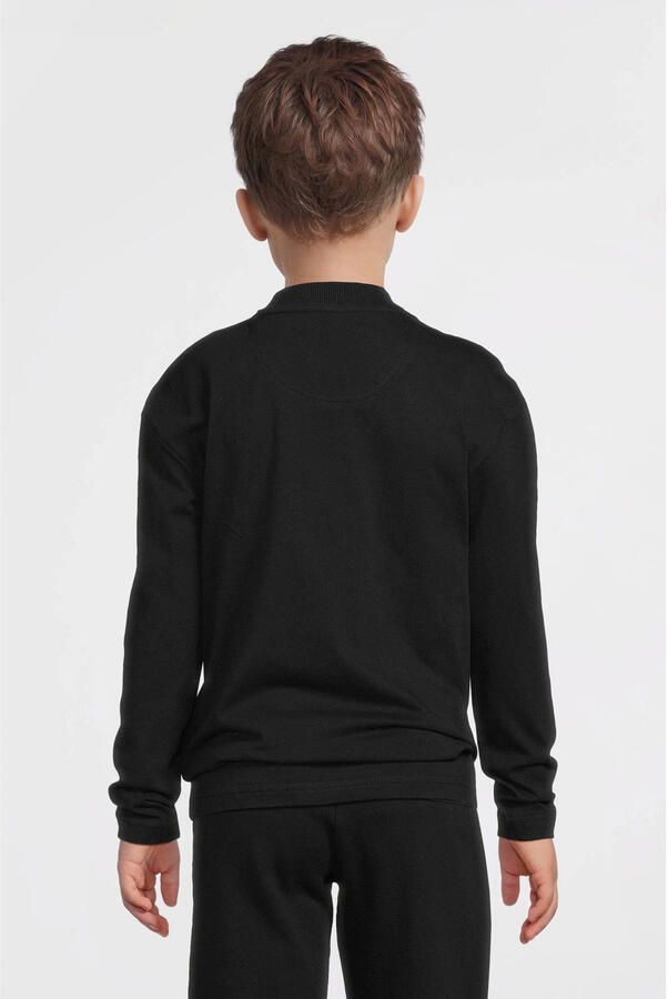Me & My Monkey longsleeve met snowboardprint zwart - Foto 4