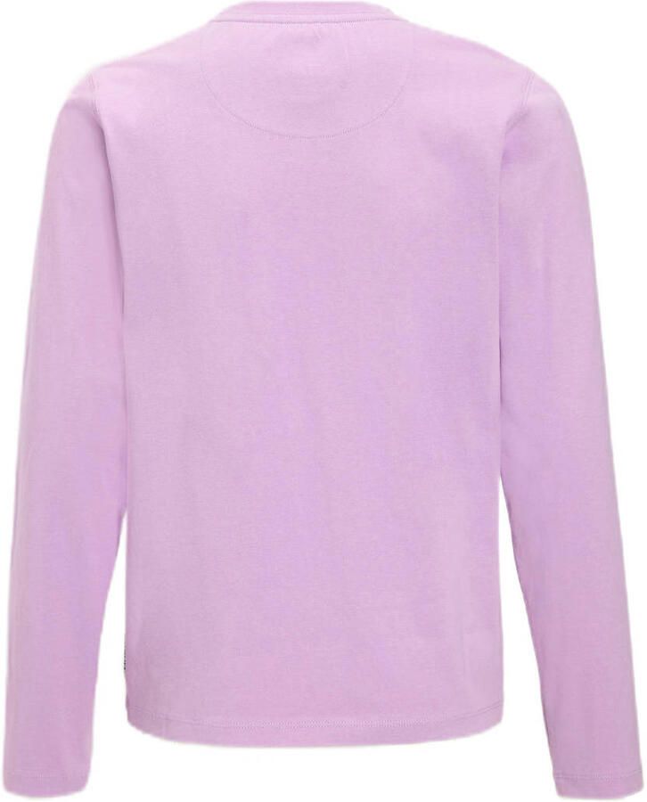 Me & My Monkey longsleeve met tekst print lila