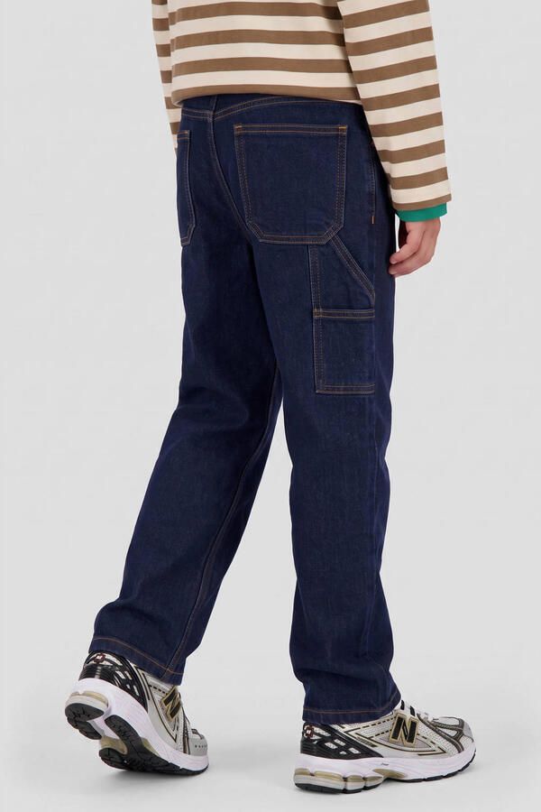 Me & My Monkey loose fit jeans donkerblauw Jongens Stretchdenim Effen - Foto 3