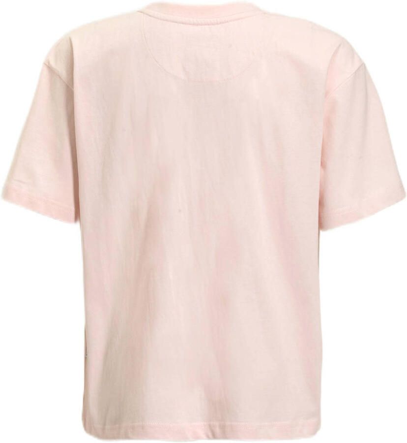 Me & My Monkey oversized T-shirt met printopdruk roze - Foto 2