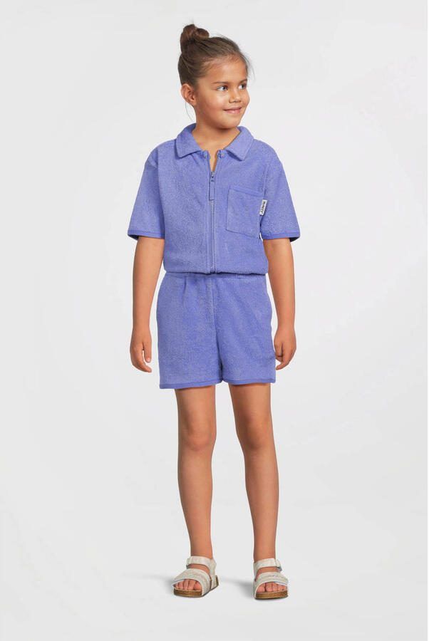 Me & My Monkey playsuit van badstof paars - Foto 2