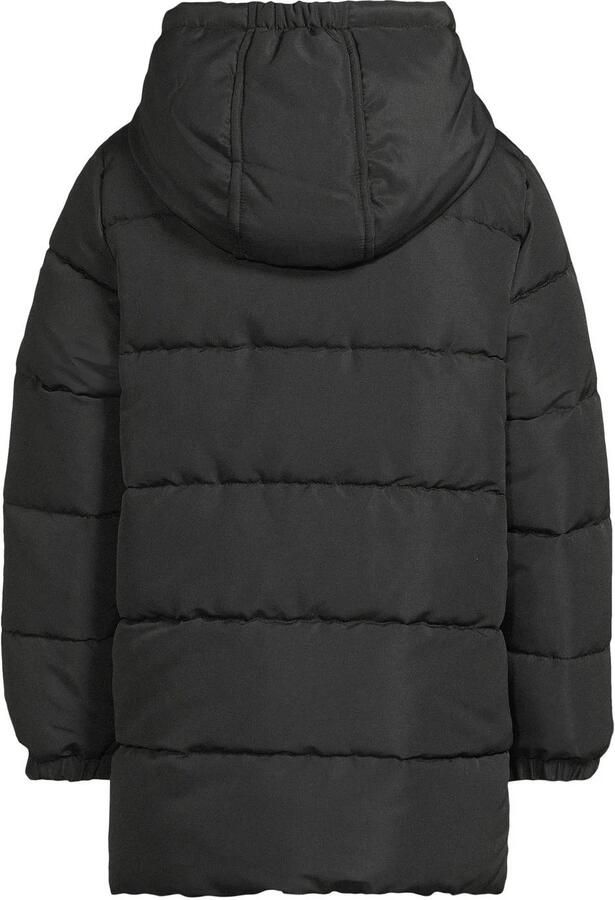Me & My Monkey pufferjas zwart Jongens Polyester Capuchon Effen