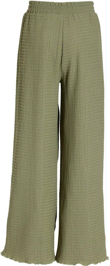 Me & My Monkey regular waist casual broek groen met textuur - Foto 2
