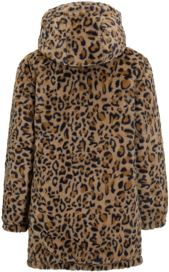 Me & My Monkey reversible lange jas groen panterprint - Foto 4