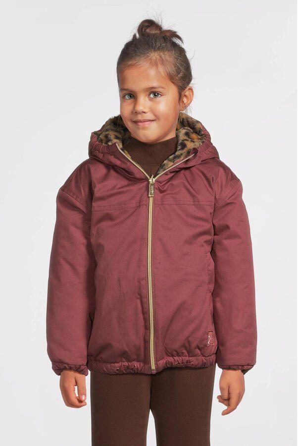 Me & My Monkey reversible puffer jas roze panterprint - Foto 2