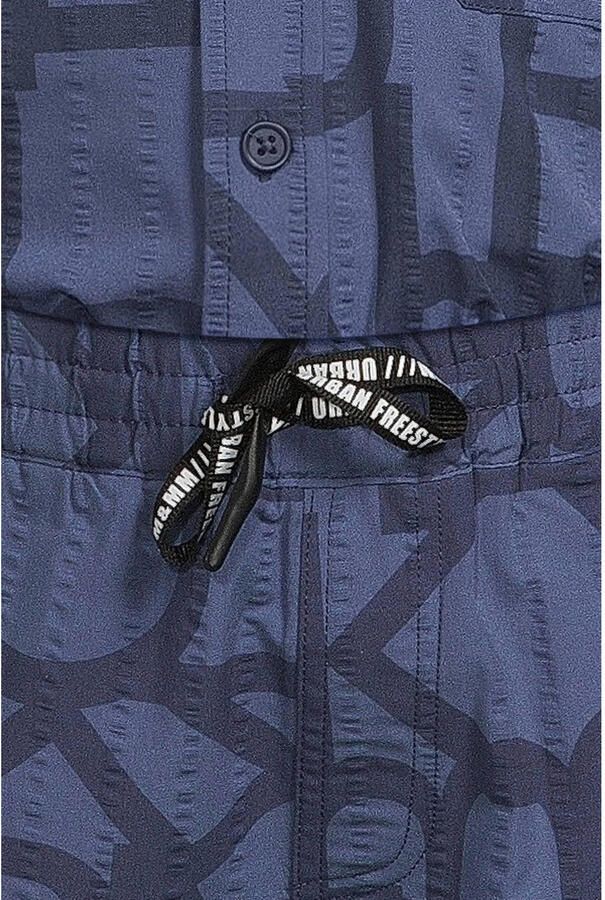 Me & My Monkey short Pake met all over print blauw Korte broek Jongens Katoen 152 - Foto 2