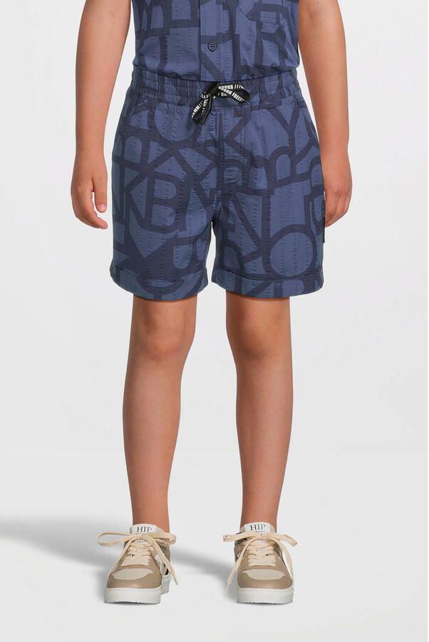 Me & My Monkey short Pake met all over print blauw Korte broek Jongens Katoen 152 - Foto 5
