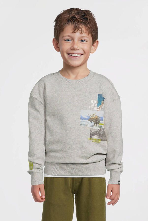 Me & My Monkey sweater grijs melange - Foto 3