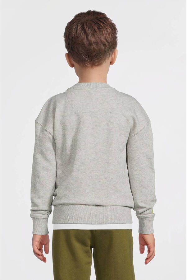Me & My Monkey sweater grijs melange - Foto 4