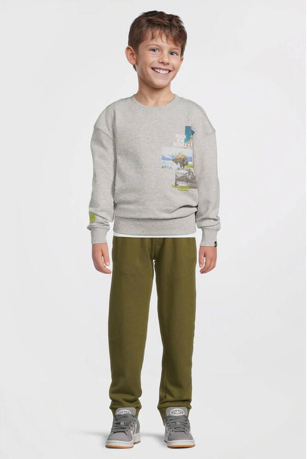 Me & My Monkey sweater grijs melange - Foto 5