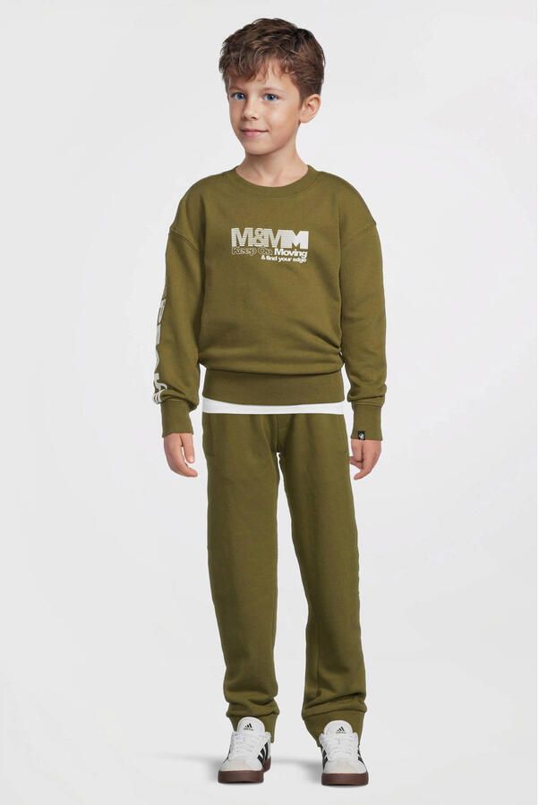 Me & My Monkey sweater met printopdruk khaki - Foto 3