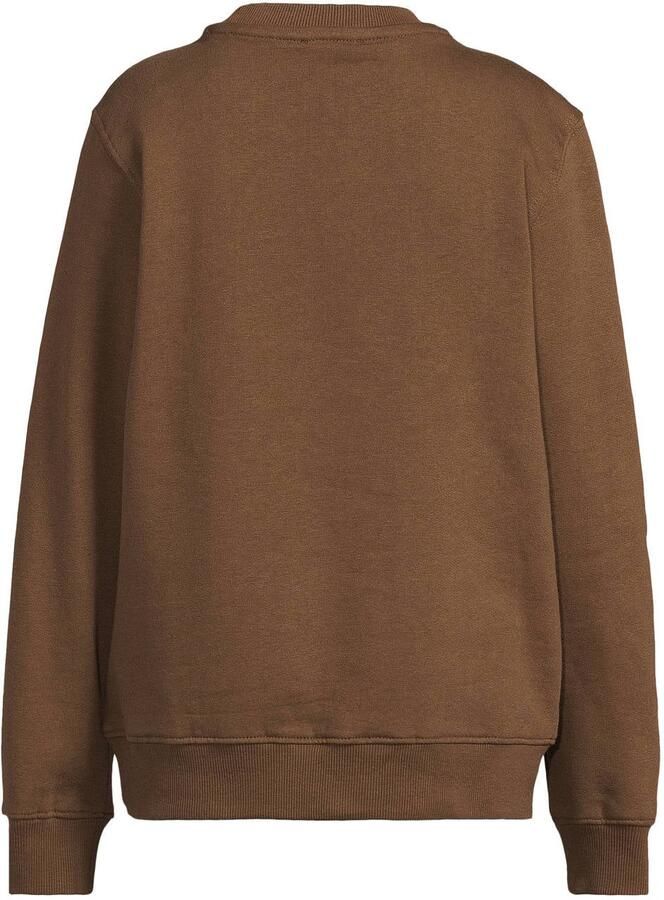 Me & My Monkey sweater met tekst donkerbruin - Foto 2