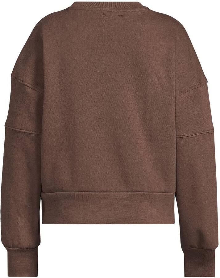Me & My Monkey sweater met tekst donkerbruin - Foto 2
