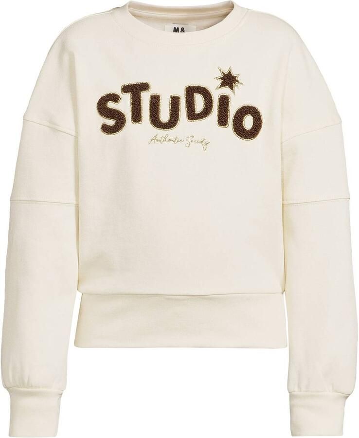 Me & My Monkey sweater met tekst ecru - Foto 2