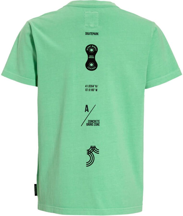 Me & My Monkey T-shirt met backprint groen - Foto 2