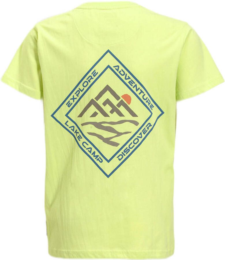 Me & My Monkey T-shirt met printopdruk limegroen