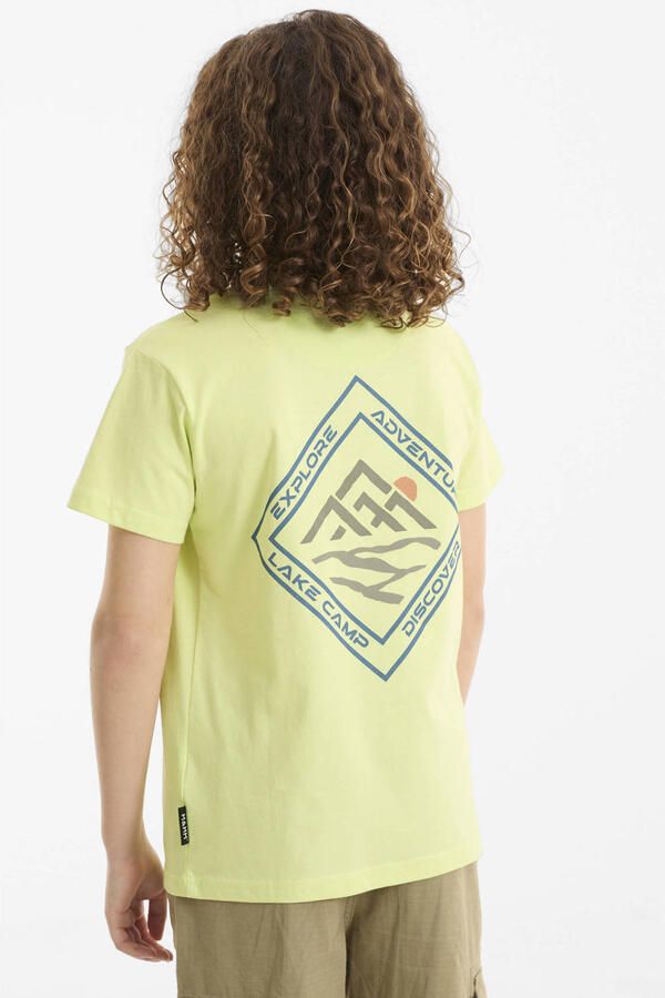 Me & My Monkey T-shirt met printopdruk limegroen - Foto 3