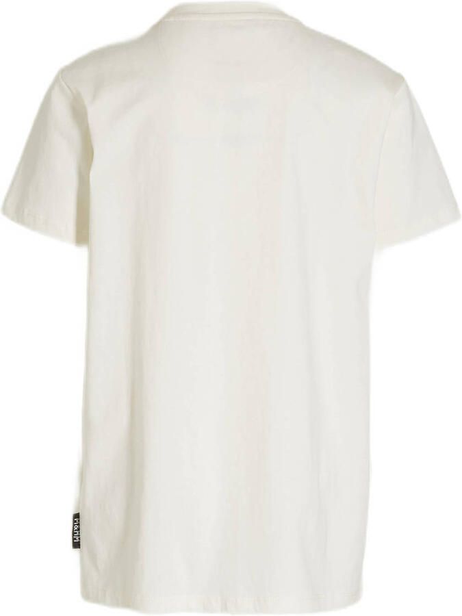 Me & My Monkey T-shirt Mink met printopdruk wit Jongens Katoen Ronde hals 104