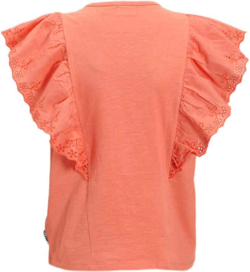 Me & My Monkey T-shirt Priyanka koraal Oranje Meisjes Katoen Ronde hals 110 116